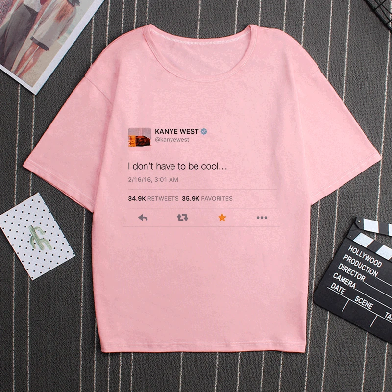 2644-pink Новинка, летняя серая футболка с надписью «Wish I Had A Friend Like Me», большие размеры, свободная модная забавная японская Футболка Harajuku, Женский Топ - Цвет: 2644-pink