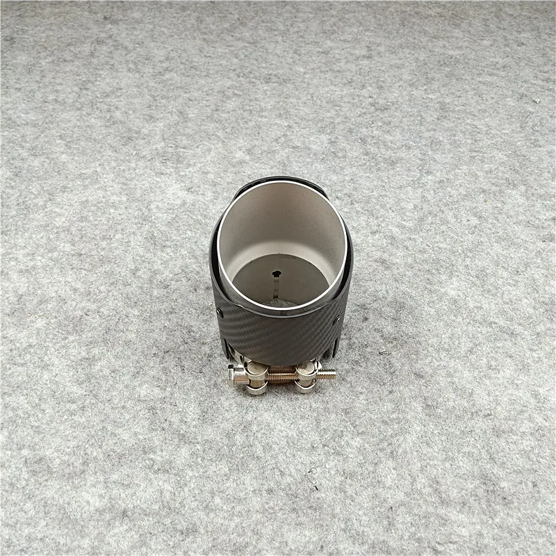 

1 Piece Carbon Fiber Muffler Tip M3 M4 M5 M Performance Exhaust Pipe Stainless Steel Nozzles IN 60 63 67 70MM OUT 89MM Tailpipes