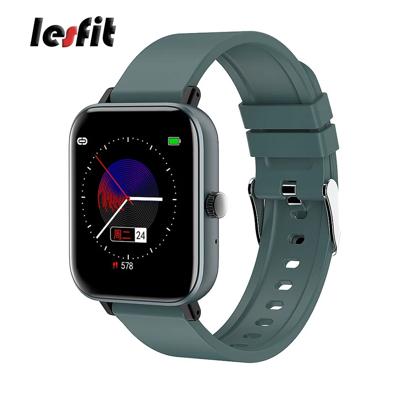 Смарт часы Lesfit для мужчин и женщин умные с сенсорным циферблатом Bluetooth