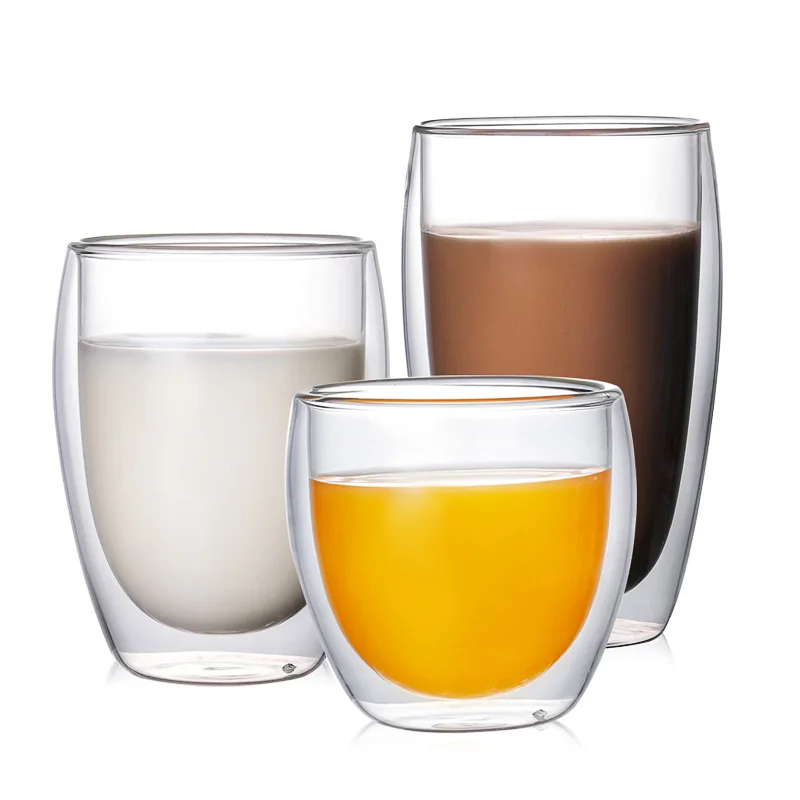 25 450 стакан с двойными стенками мл термостойкая стеклянная чашка стеклянный