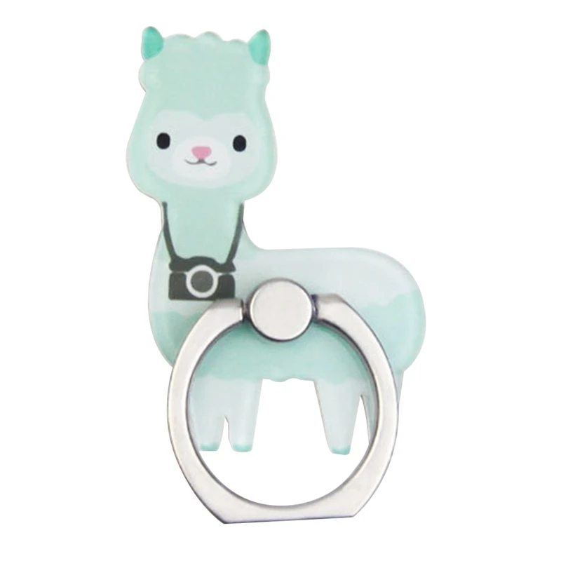 Animal Alpaca мобильный телефон стенд держатель палец кольцо смартфон милый Альпака