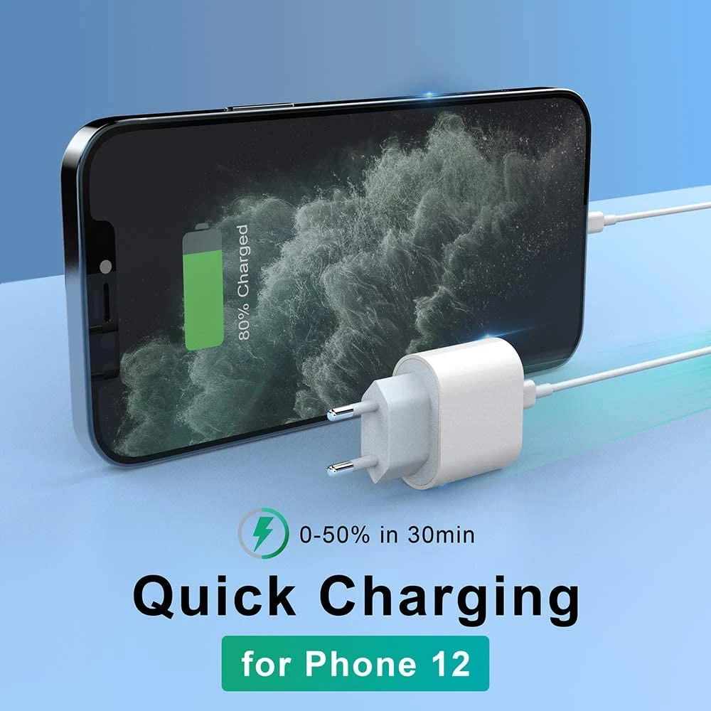 Wholesale Lot 50Pcs 20W EU PD Plug PD Fast Charger USB Type C PD Quick Charging Adapter for Mobile Phone 12 pro mini 11 S20