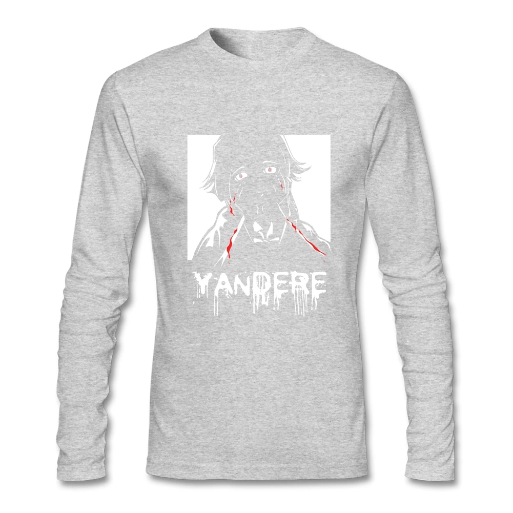 Футболка мужская хлопковая с длинным рукавом Повседневная рубашка принтом аниме