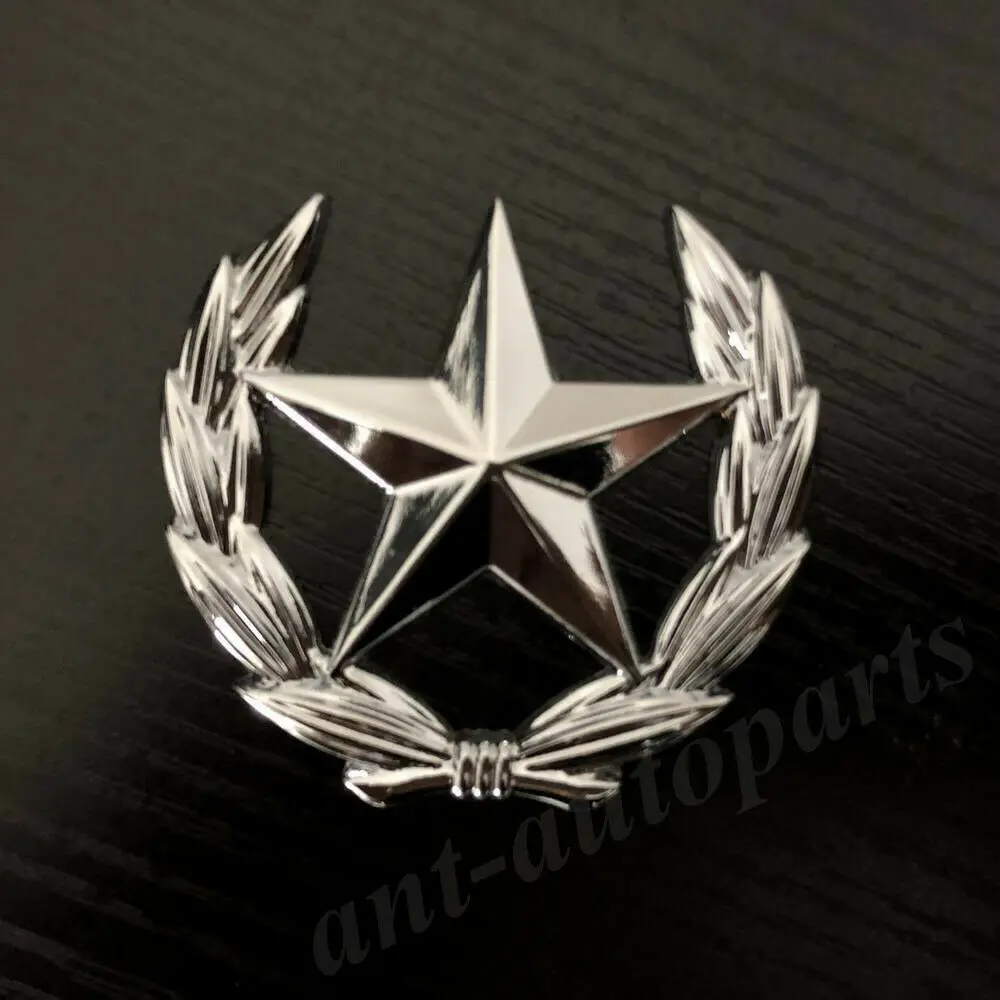 

3D Metal Chrome Pentagram Star CPC Car Trunk Window Emblem Badge Sticker Decal