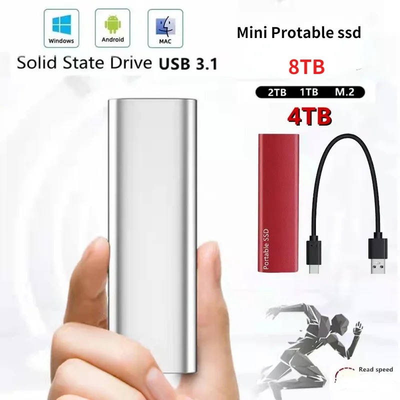 

Solid State Drive 1TB 2TB 4TB 8TB 10TB High-speed Transmission Mobile Hard Drive disco duro ps4 hd externo Portable hard drive