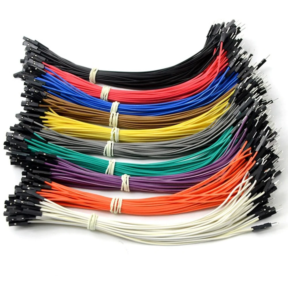 

30pcs DIY Electronic Kit Breadboard Dupont Cable 20cm 2.54mm Line Male To Female Dupont Jumper Wire Cable 1P Connector