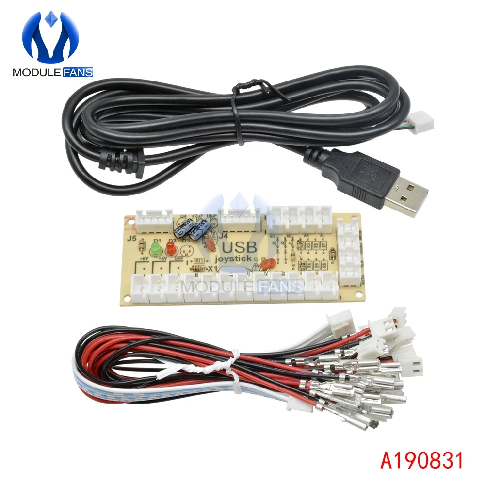 Аркадный USB кодировщик с нулевой задержкой ПК для джойстика кнопки проводные