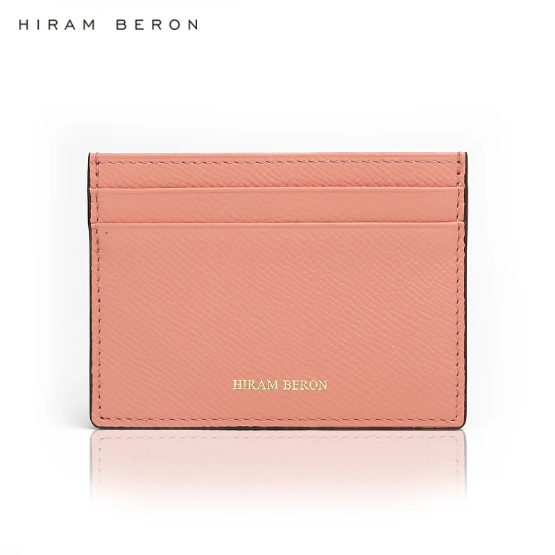 Hiram Beron Monogram Pink Card Holder Case and Mobile Cover for Apple Iphone  14 13 12 11 Pro Max Gift for Lady Birthday