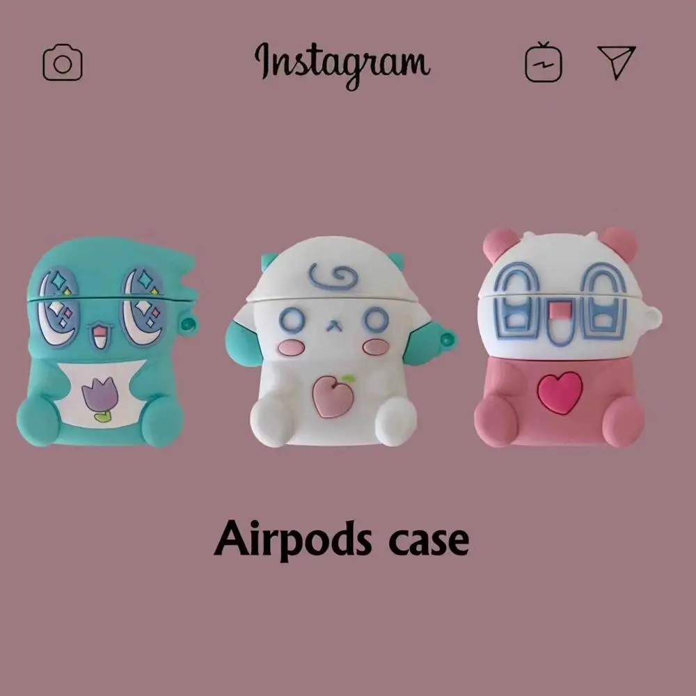 Bluetooth чехол для наушников Airpods1 милый силиконовый защитный Airpods 2 аксессуары