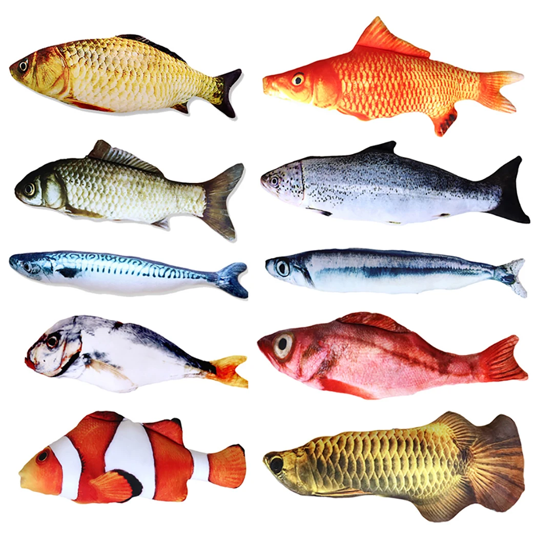 Fish Shape Pet Toy Bite Resistant Catnip Cat Chew Interaction Training Supplies |