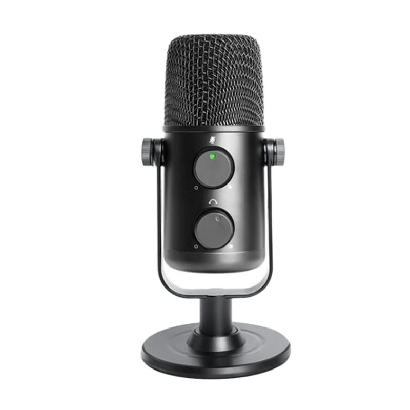 

Hot-Computer Microphone Podcast USB Condenser Mic with Switchable Mute Button,Plug and Play for Recording,Podcast,Gaming