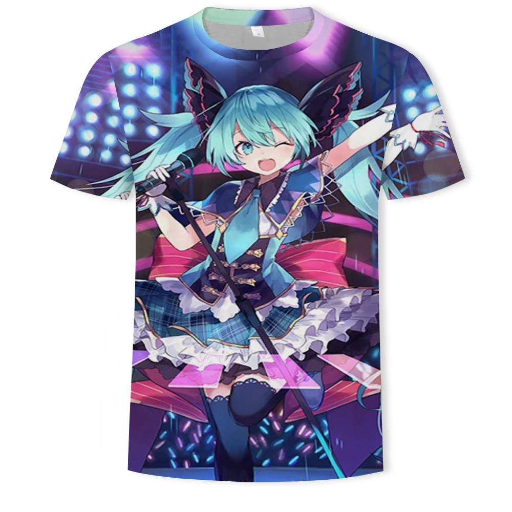 

Summer beautiful girl series new cool T-shirt female 3DT shirt printing short-sleeved street fashion top T-shirt male casual