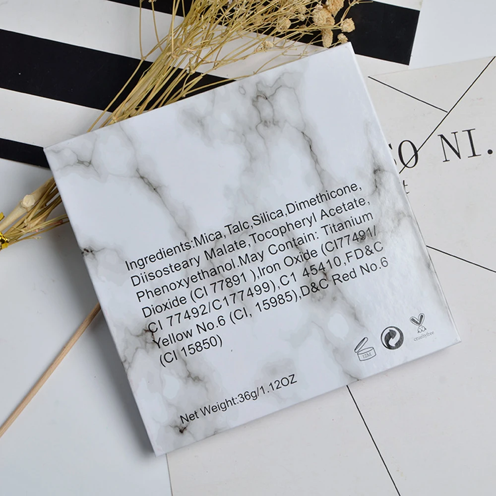 50 шт. минимальный заказ Упаковка цветов палитра теней для век пустые 16 отверстий