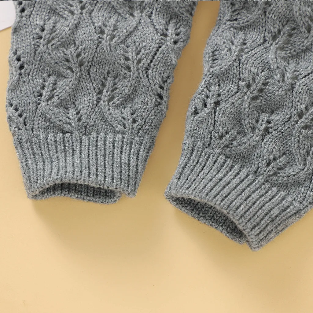 

0-24 Months Newborn Baby Girls Boys Winter Warm Knit Outwear Sweater Romper Jumpsuit Coat baby kids winter keep warm clothes