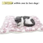 Фланелевое утолщенное одеяло для питомцев, флисовая подкладка, коврик для кровати, для щенков, собак, кошек, диванных подушек, домашний моющийся коврик, теплый чехол для сна