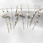 Серьги-гвоздики женские, с кристаллами, с цирконием
