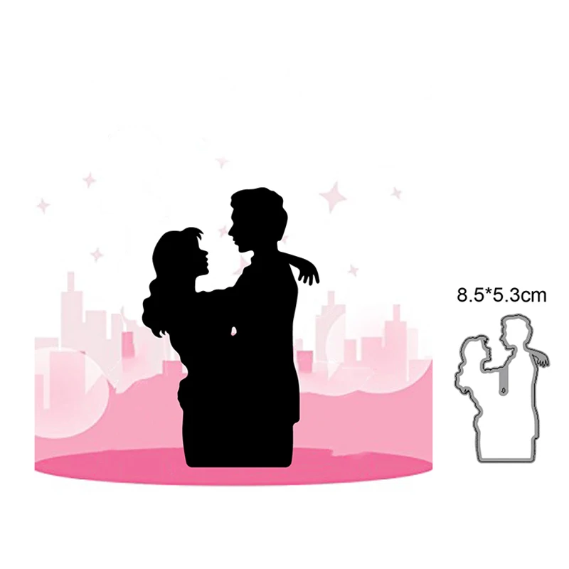 

Craft Dies Couple Hugs Metal Cutting Dies Cut Die Mold Decoration Scrapbooking Dies Knife Mould Blade Punch Stencils Dies 2021