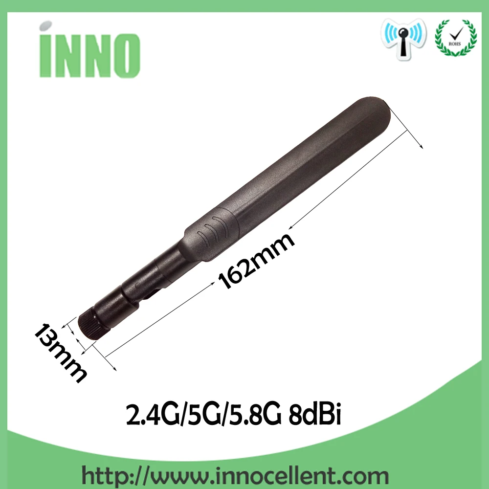 2.4G wifi Antenna 5 10 PCS 2.4GHz 5.8Ghz  IOT Dual Band 8dBi Omni-Directional WIFI aerial SMA male wireless router antenne