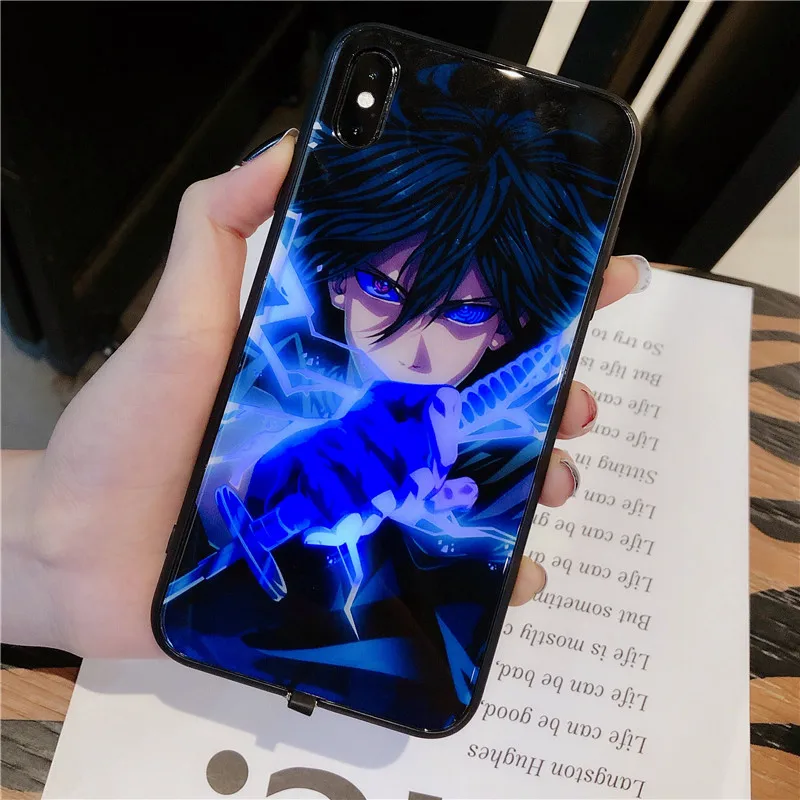Роскошный светящийся чехол для телефона Naruto Sasuke Call Light Iphone11 Pro Max 8 7 6s 6 S Plus X Xr Xs