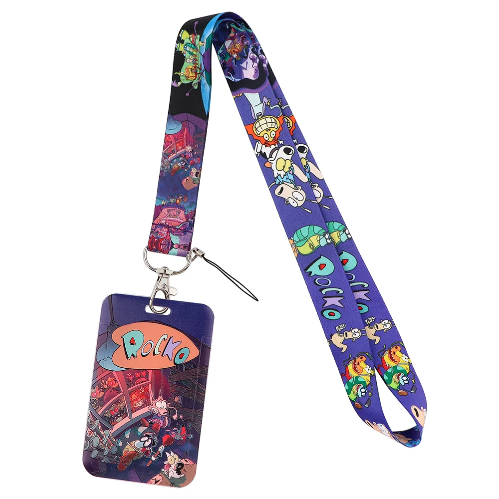 

BG1705 Funny Dog Cartoon Lanyard Card Holder Student Hanging Neck Phone Lanyard Badge Subway Access Card Holder Accessories