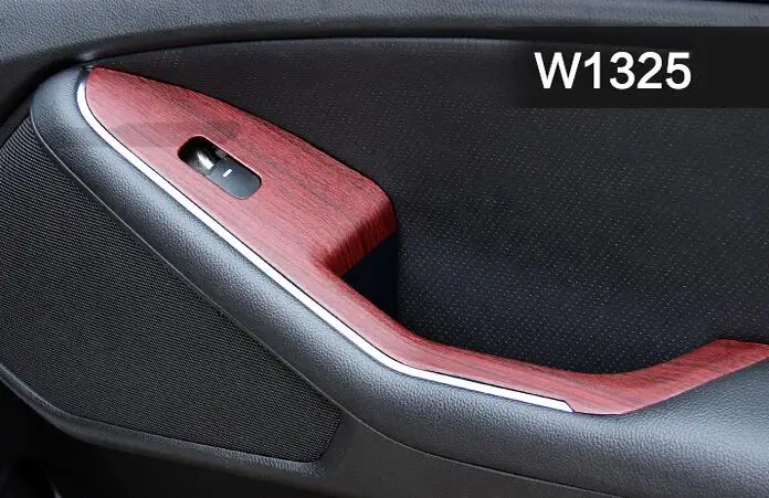 w1325 30 см* 100 см Автомобильная интерьерная фольга деревянная зерновая наклейка Глянцевая грецкая древесина интерьерная наклейка автомобильная деревянная зернистая цветная пленка наклейки для стайлинга автомобиля - Название цвета: w1325