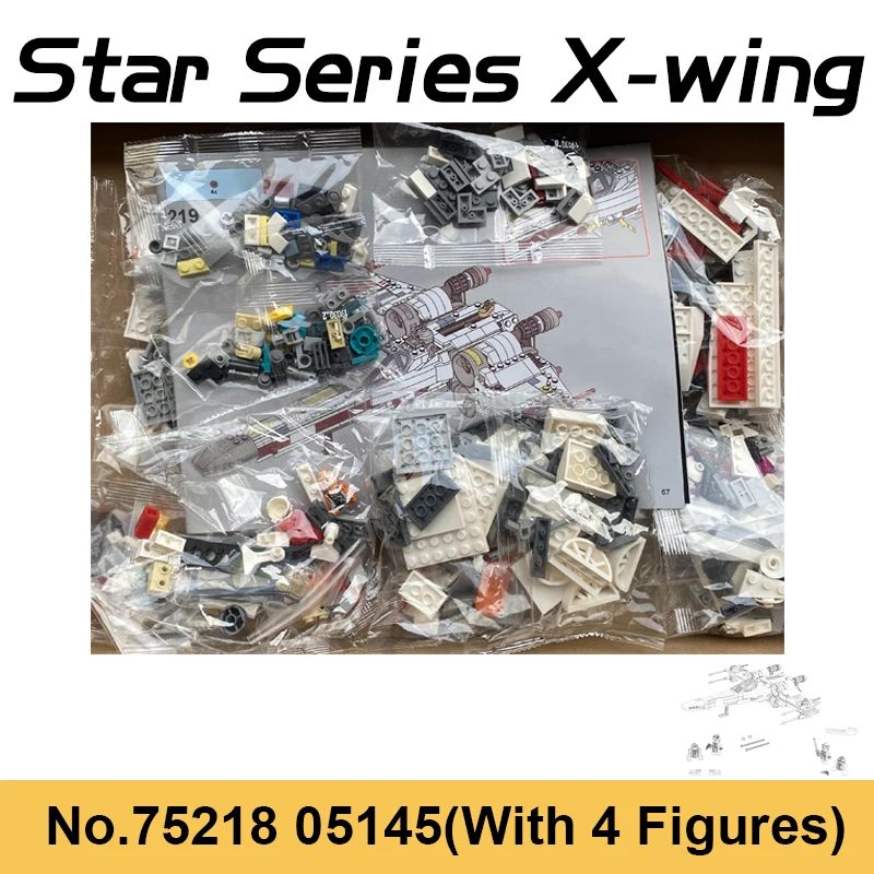 

Star Space Wars Razor Crest Spaceship Fighter Poe X-wing Starfighter Model Building Blocks Bricks Toy For Children Gifts 75218