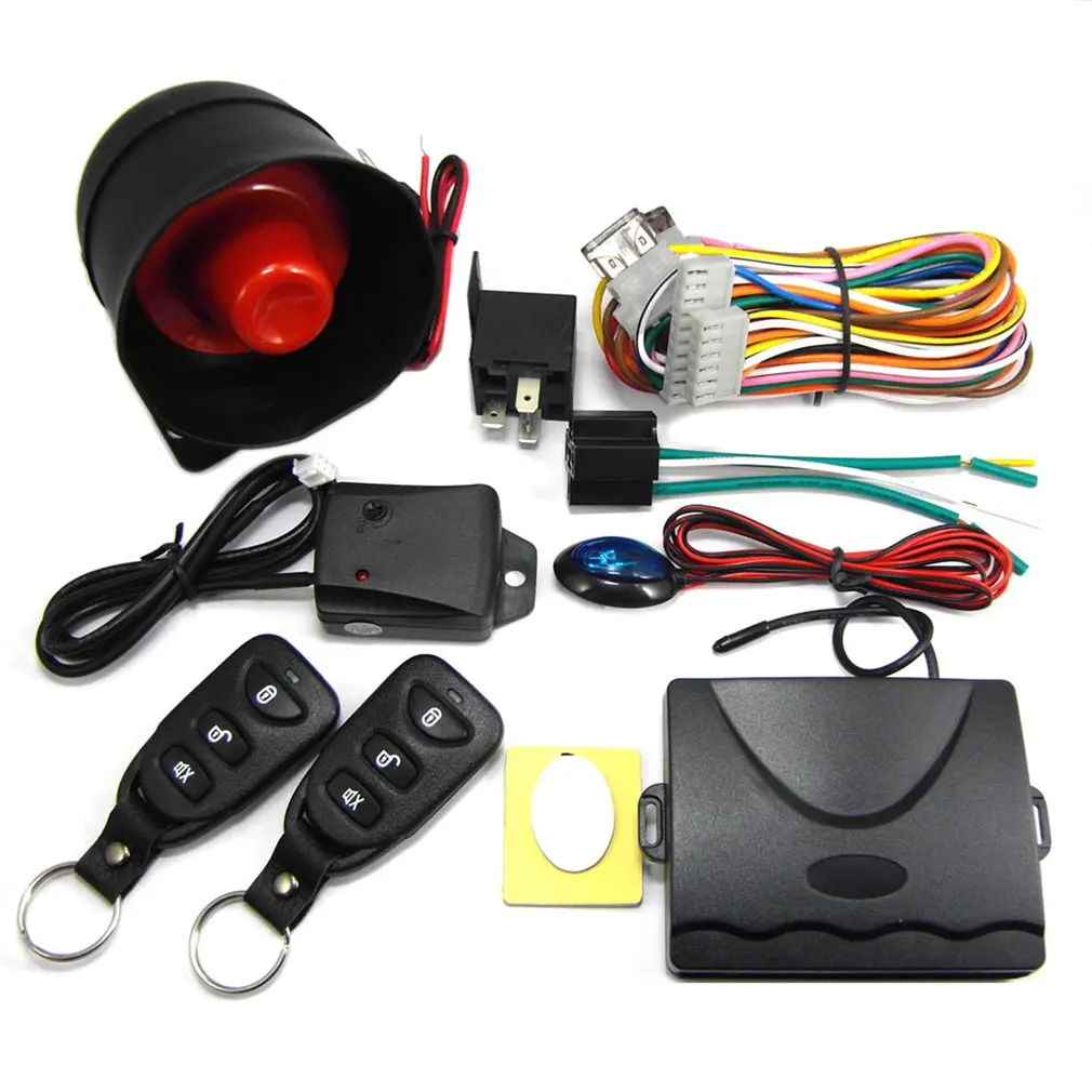 

CHADWICK 802B-8113 One Way Car Alarm System With Siren For 12V DC Vehicle Which Has Central Door Lock System