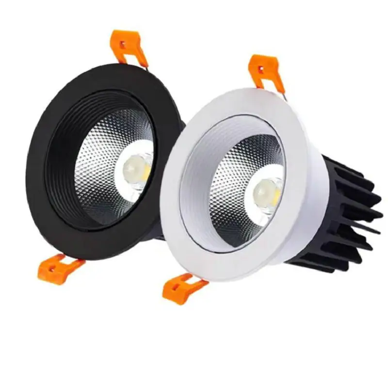 

Super Bright LED Dimmable Downlight COB 10W 12W 15W Recessed LED Spot Light LED Decoration Ceiling Lamp AC110V 220V 230V 240V