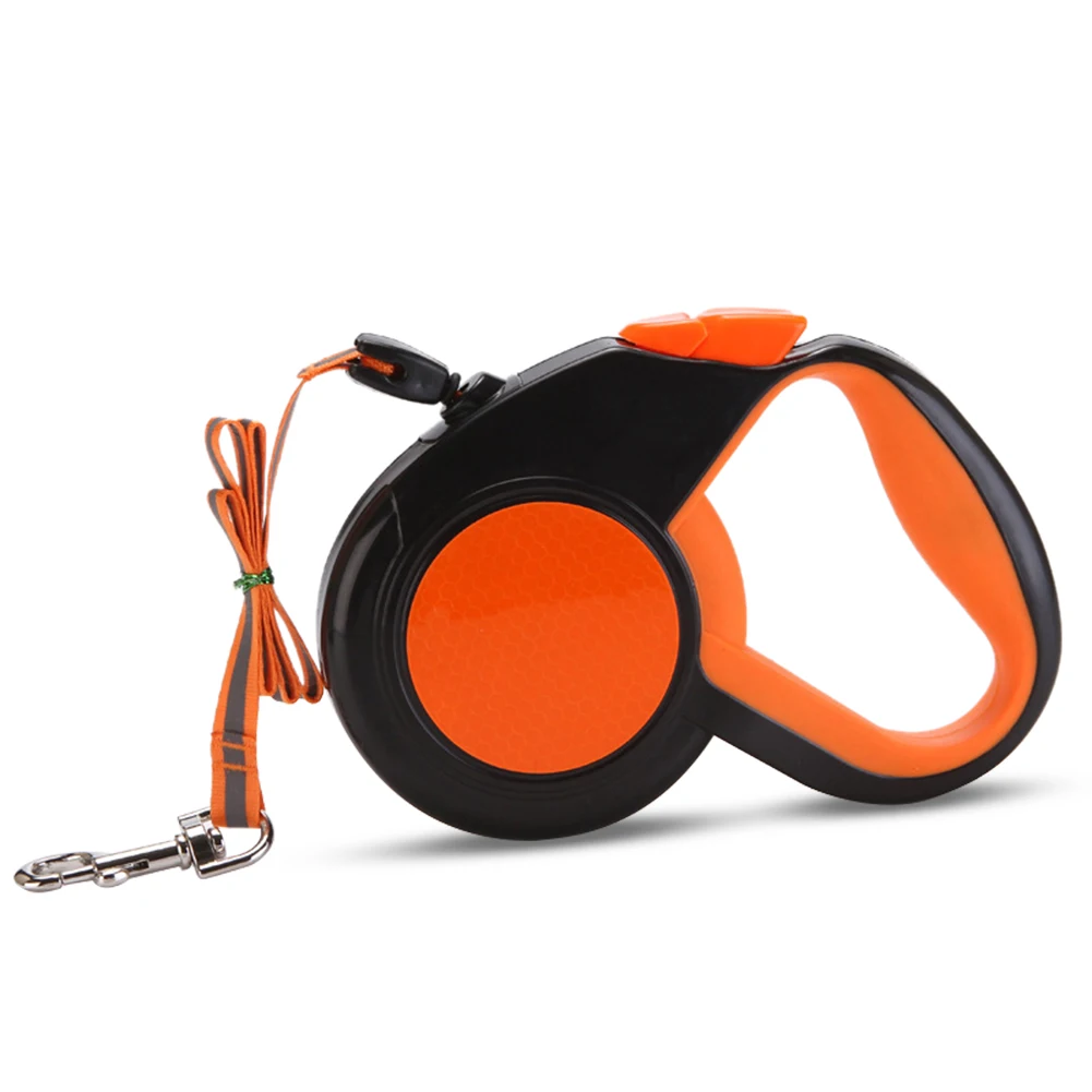 

Retractable Dog Leash, 8M Reflective Automatic Telescopic Pull Rope, One Button Break & Lock, Tangle Free, Fluorescent Orange