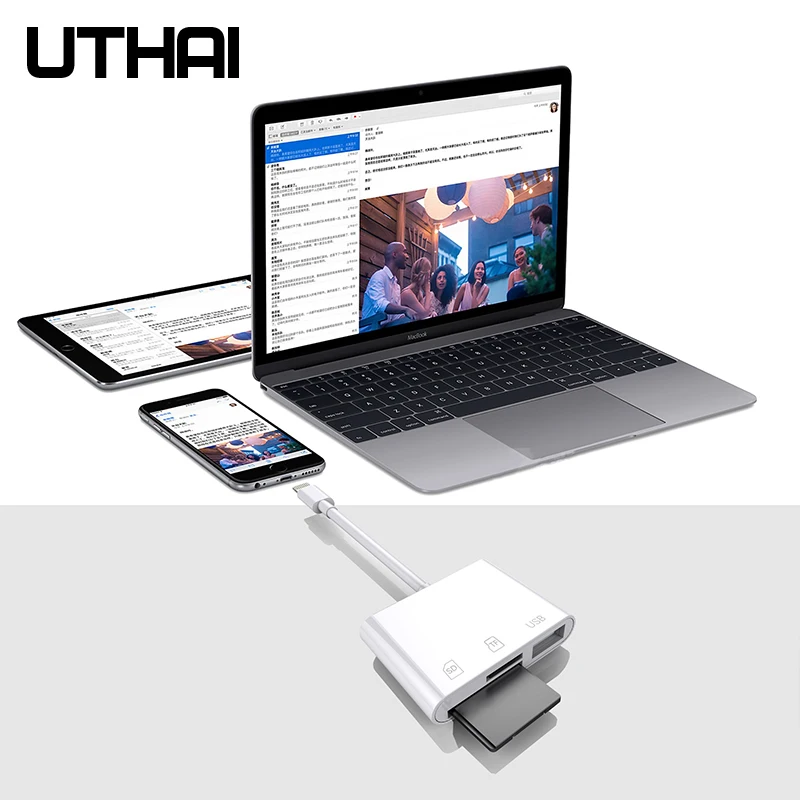 UTHAI C53    SD, TF  Lightning, USB, OTG