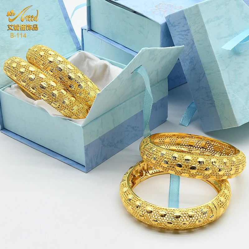 Африканские браслеты ANIID браслет для женщин Дубай 24-каратный золотой ювелирные