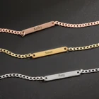 Браслет детский из нержавеющей стали с гравировкой имени под заказ