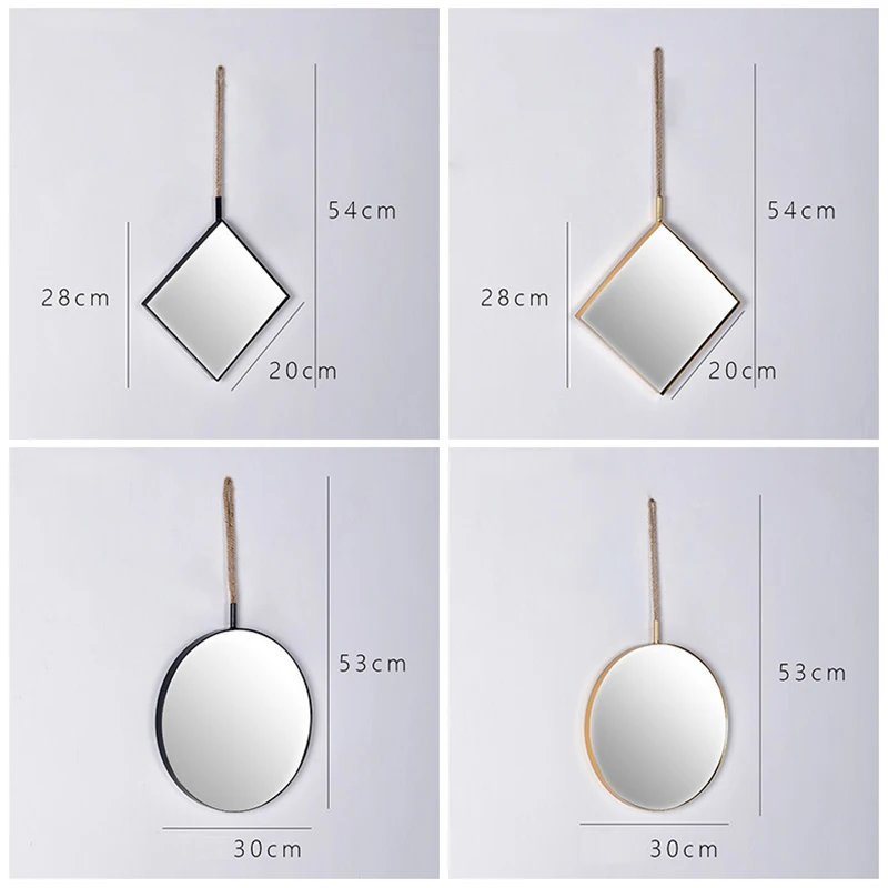 Креативное Кованое железо с прозрачной зеркальной поверхностью подвесное