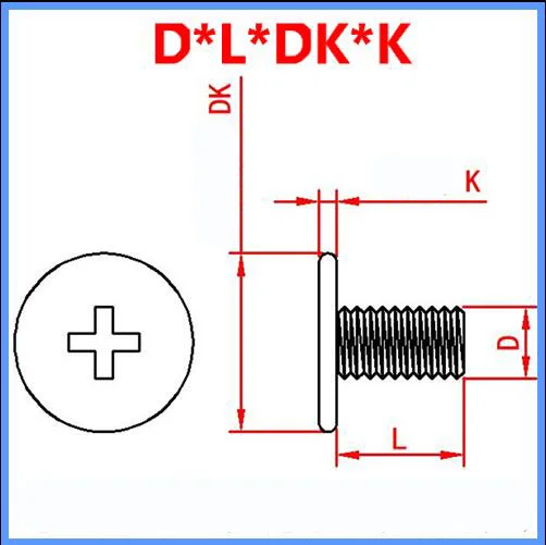 Болты с тонкой головкой M3 M4 phillips небольшие плоские винты из нержавеющей стали