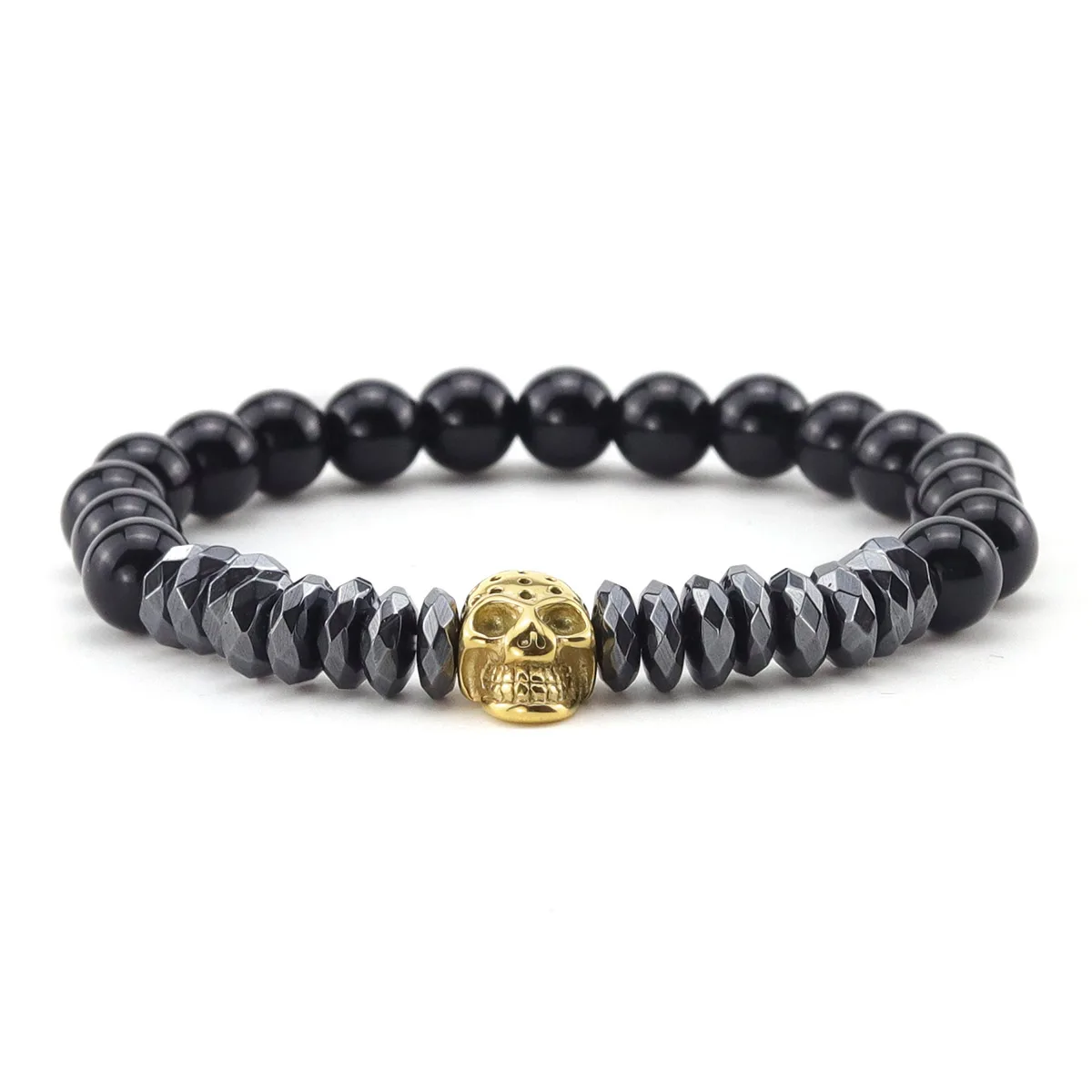 4 шт./компл. роскошный браслет из бусин на полиуретановом ремешке с пряжкой