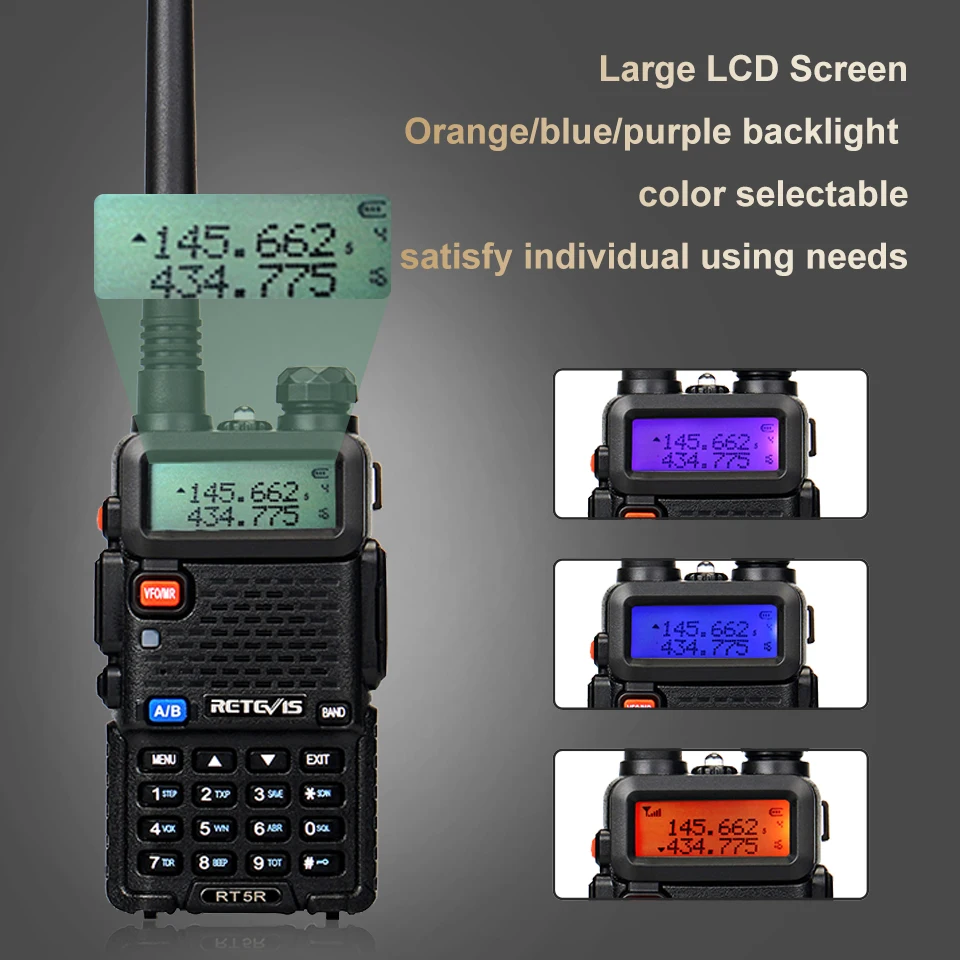 retevis rt5r walkie talkie 2pcs 5w 128ch usb vhf uhf ham radio two way radio comunicador for huntingairsoft baofeng uv 5r uv5r free global shipping