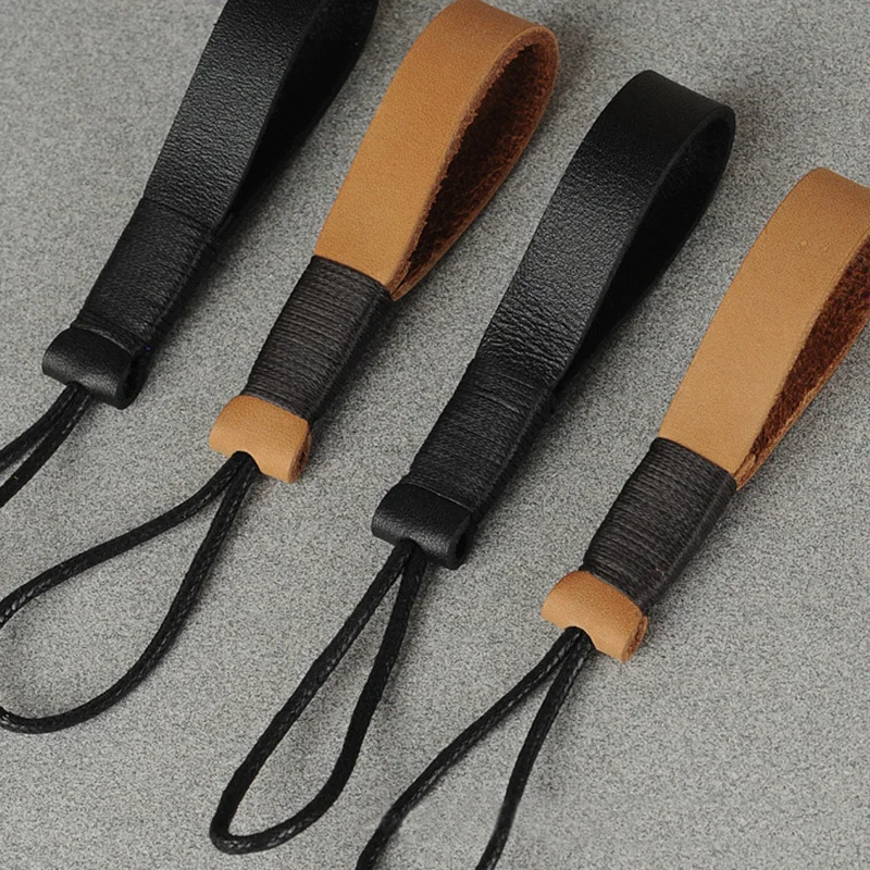 Анти потерянный автомобильный брелок верхний слой кожаный плетеный Канат