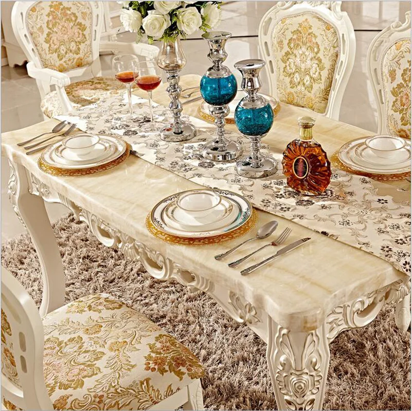 Итальянский обеденный стол в античном стиле роскошный мраморный из массива