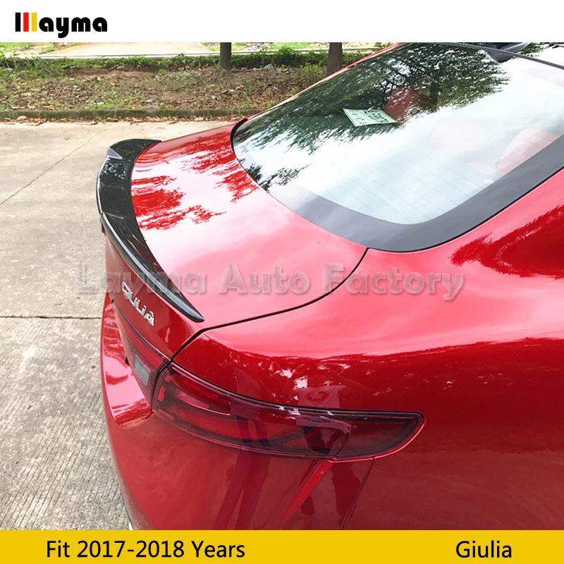 Стильный спойлер QV для заднего багажника из углеродного волокна Alfa Romeo Giulia 2017 HP