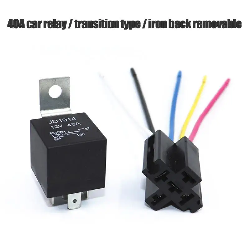 Автомобильное реле SPDT 10 шт. 12 В постоянного тока 4 контакта провода/5 контактов 5