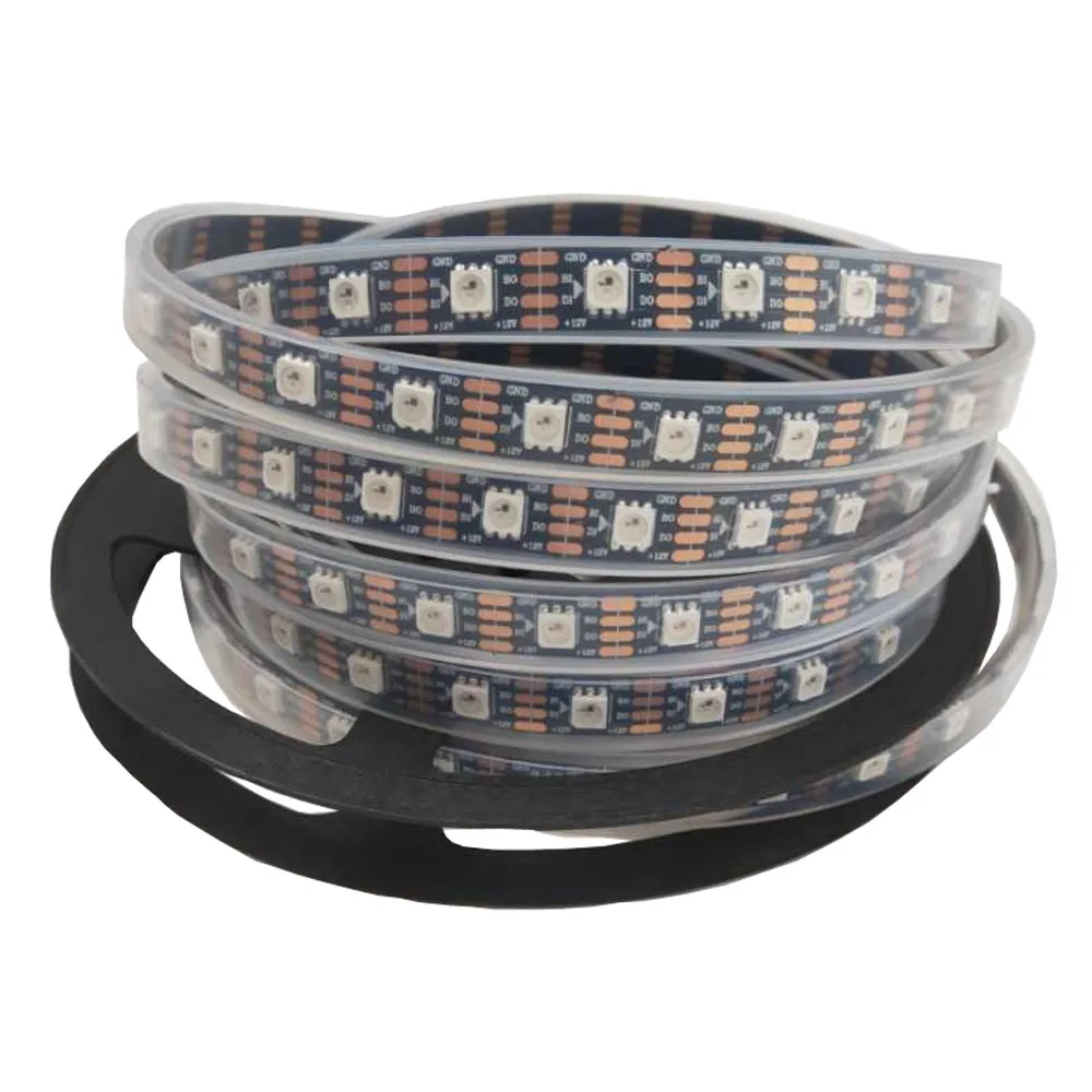 

5 в постоянного тока SMD5050 RGB WS2813 60 светодисветодиодный s/пикселей/м, светодиодная Пиксельная лента Dream Color, умная индивидуально Адресуемая Све...