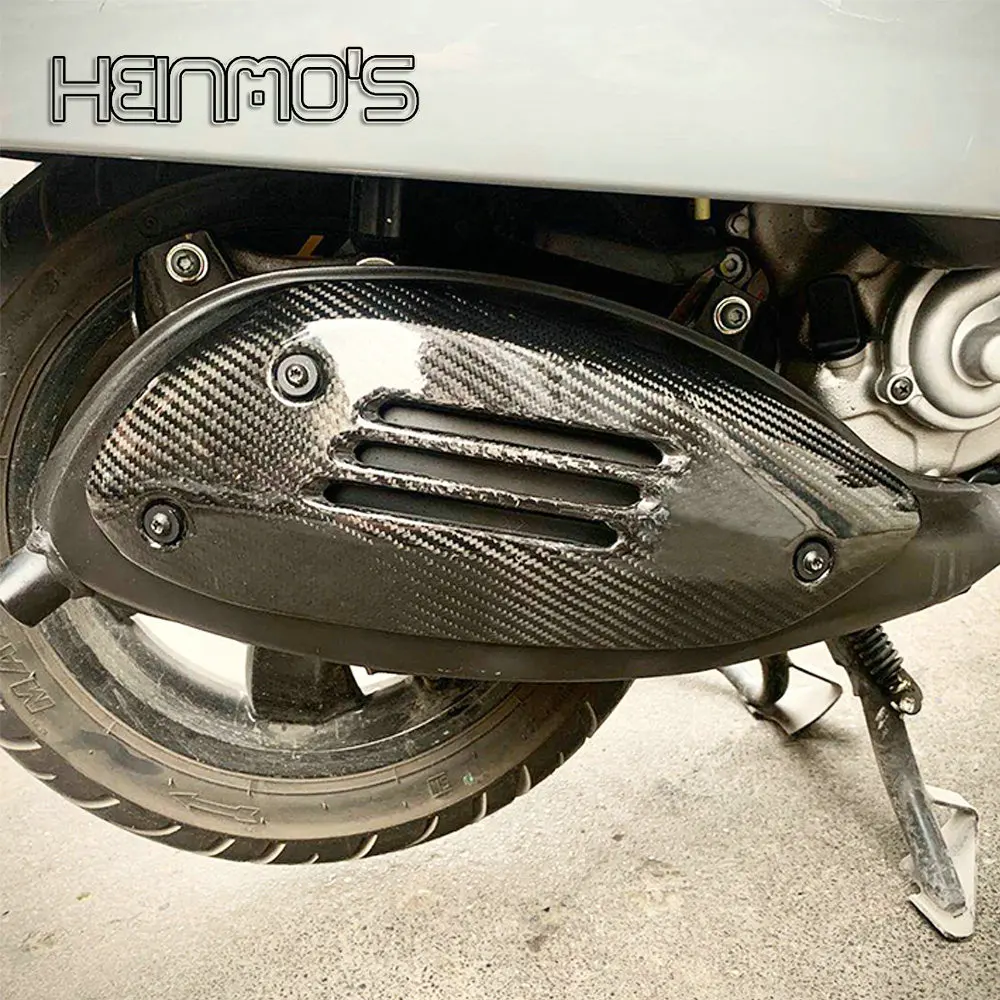 

For Vespa GTS 200 250 300 2013-2019 2020 Real Carbon Fiber Scooter Exhaust Pipe Cover Heat Shields Guard Insulation Board GTS300