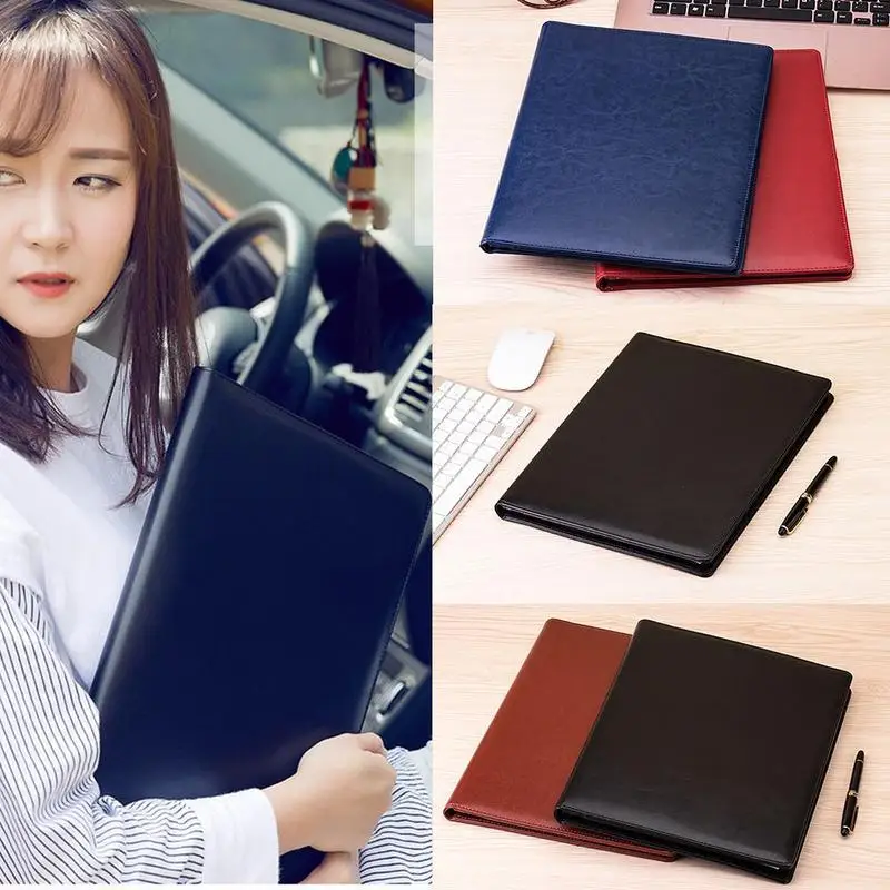 1 шт. папка из искусственной кожи с мини калькулятором бизнес органайзер для