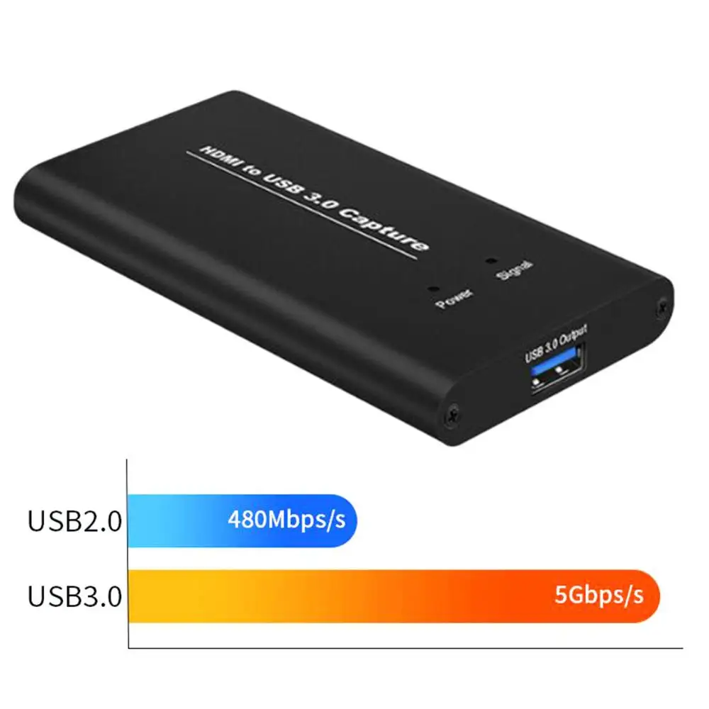 USB3.0 4K60Hz видеозахвата HD HDMI к USB карта ключ игровой потоковое устройство для
