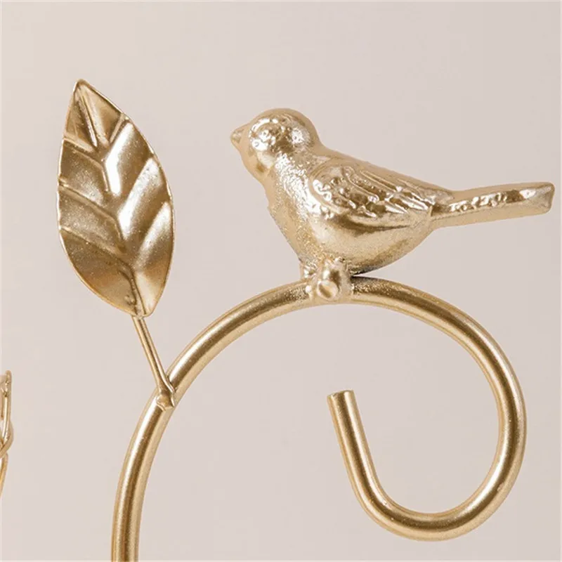 Подсвечники для свечей в скандинавском стиле железная золотая птица | Дом и сад