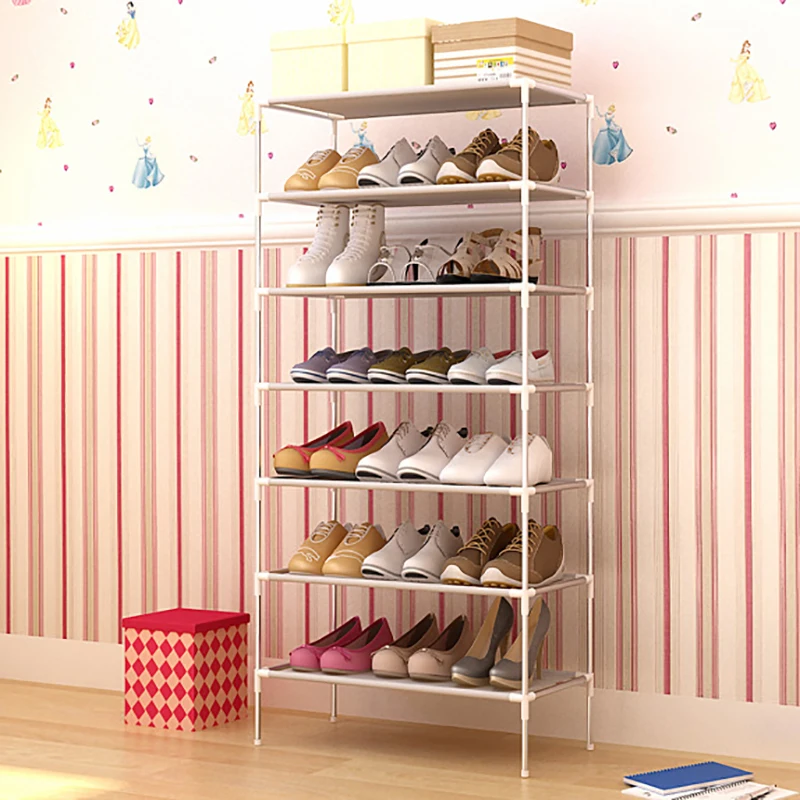 DIY органайзер для обуви многослойная стойка собранная подставка полка нетканый