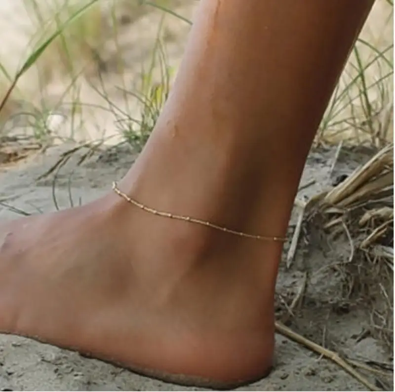 Пляжный браслет с двумя крючками и кисточками ножной ювелирные изделия для ног