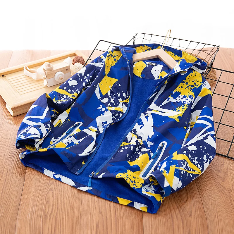 110-150 см куртки для маленьких мальчиков Сезон весна-осень Детская верхняя одежда с