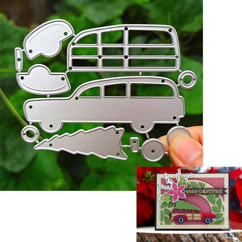 Подходит для рождественской металлической высечки и скрапбукинга Рельефная