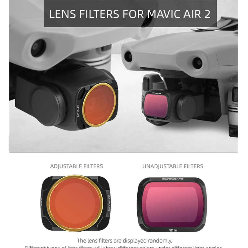 Фильтр для камеры Mavic Air 2 MCUV CPL ND4 ND8 ND16 ND32 ND/PL фильтры DJI аксессуары объектива дрона |